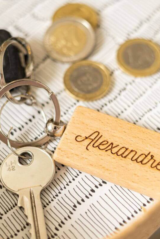 Porte-Clés à Personnaliser Rectangle - My Bambou