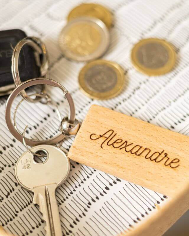 Porte-Clés à Personnaliser Rectangle - My Bambou