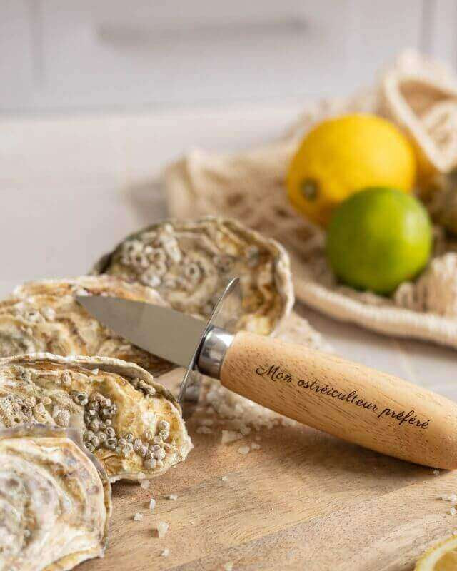 Couteau à Huîtres en Bois à Personnaliser - My Bambou