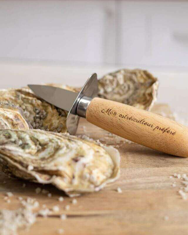 Couteau à Huîtres en Bois à Personnaliser - My Bambou