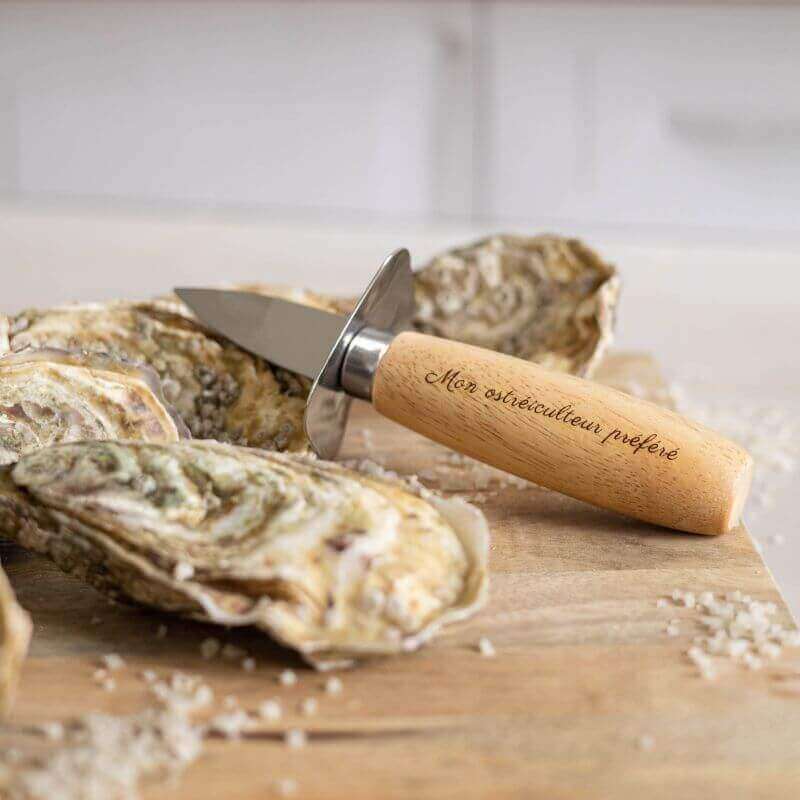 Couteau à Huîtres en Bois à Personnaliser - My Bambou