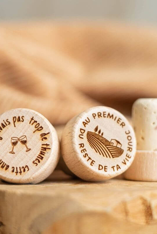 Bouchon Bouteille de Vin "J'avais pas Trop de Thunes"