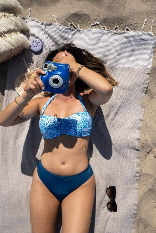 Bas de Maillot de Bain Menstruel Bleu - My Bambou