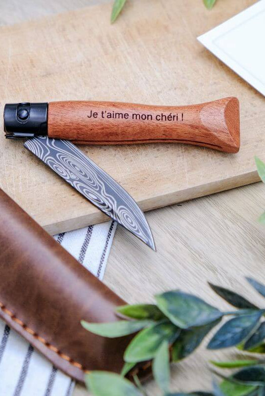 Couteau Pliable à Personnaliser avec Étui - My Bambou