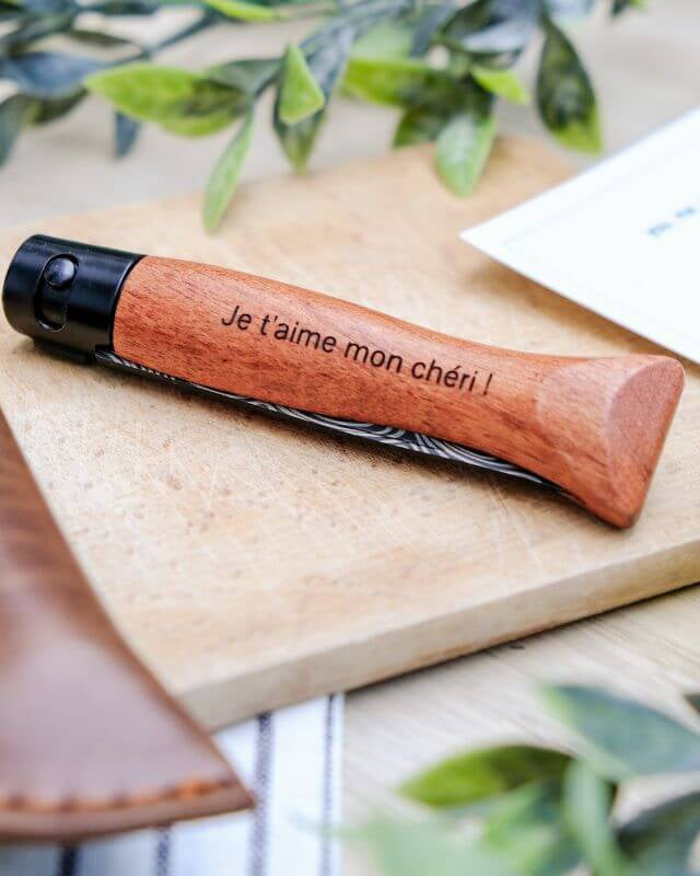 Couteau Pliable à Personnaliser avec Étui - My Bambou