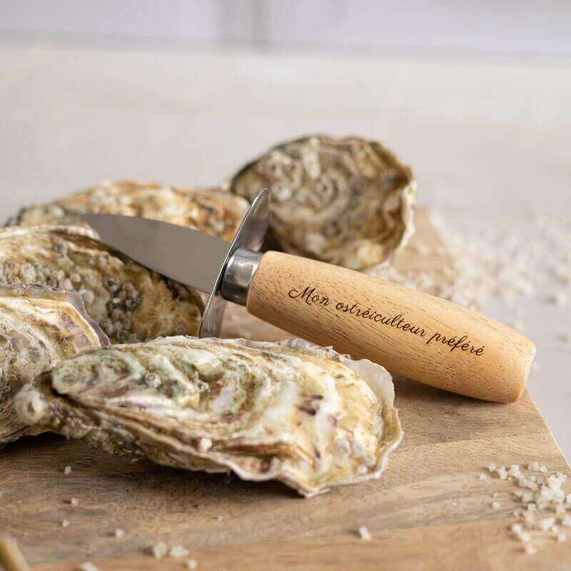 Couteau à Huîtres en Bois à Personnaliser - My Bambou