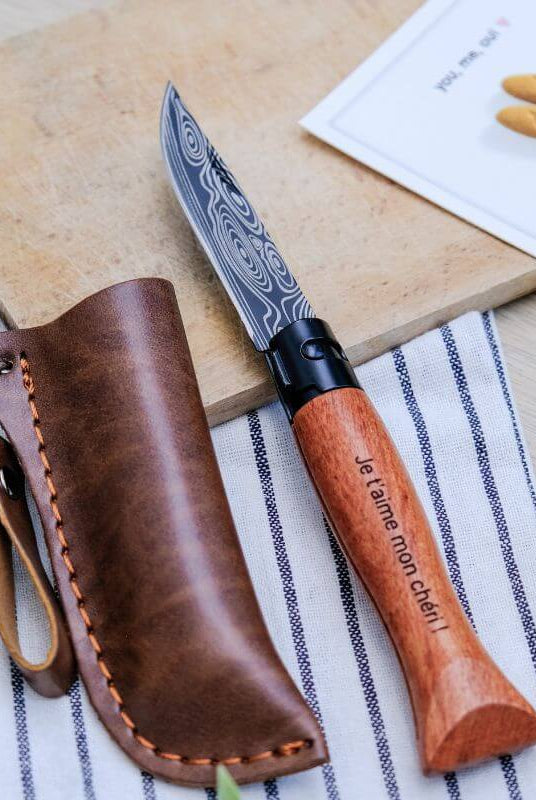 Couteau Pliable à Personnaliser avec Étui - My Bambou