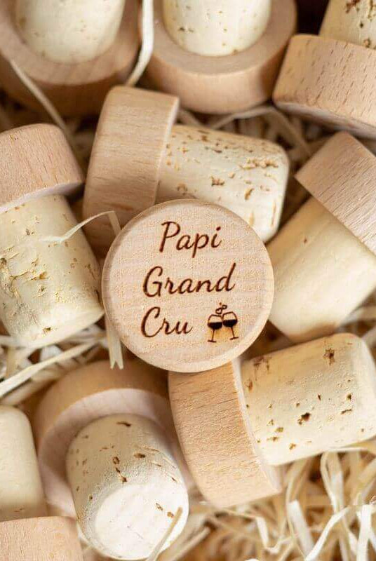 Bouchon Bouteille de Vin "Papi Grand Cru"