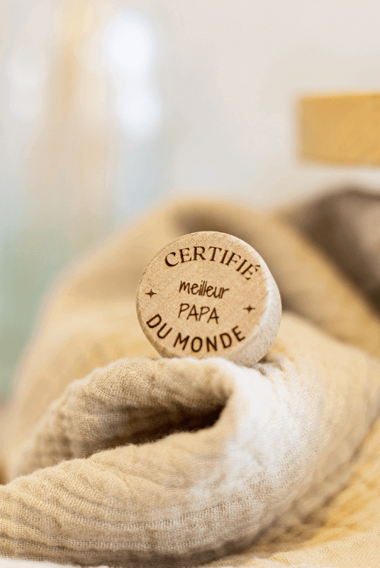 Bouchon Bouteille de Vin "Certifié Meilleur Papa"