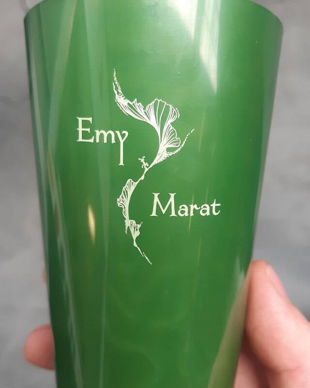 Eco Cup Compostable Vert à Personnaliser