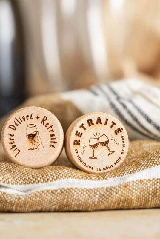 Bouchon Bouteille de Vin "Retraité"