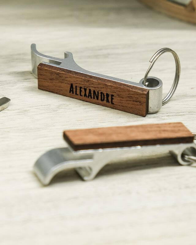 Porte-Clés Décapsuleur à Personnaliser - My Bambou