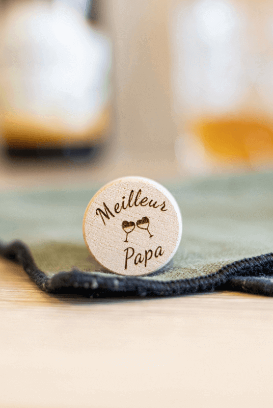 Bouchon Bouteille de Vin "Meilleur Papa"
