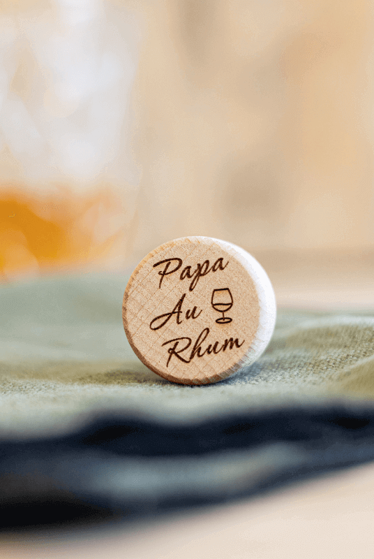 Bouchon Bouteille de Vin "Papa Au Rhum"