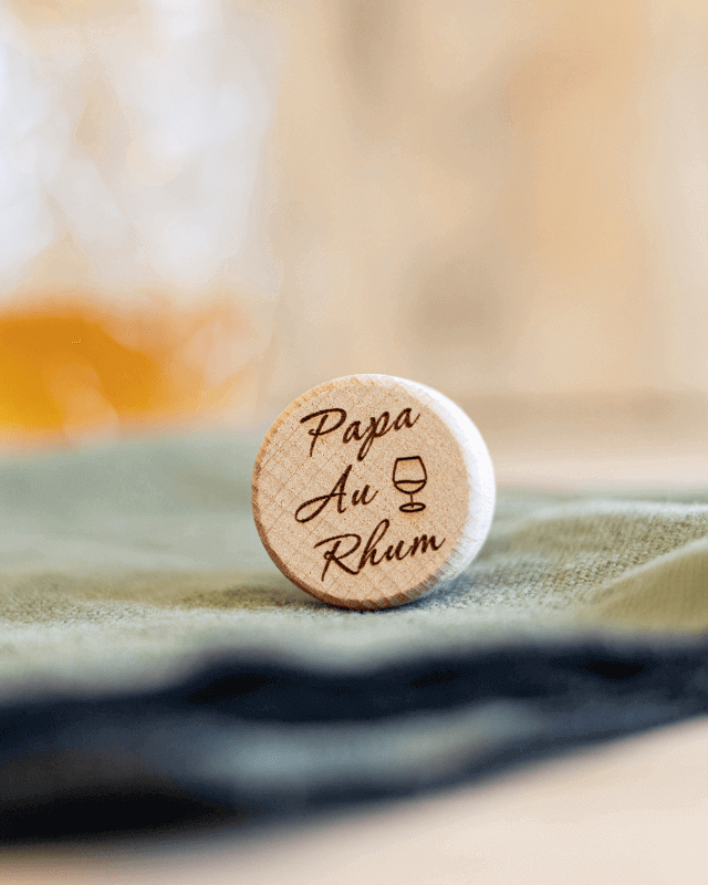 Bouchon Bouteille de Vin "Papa Au Rhum"