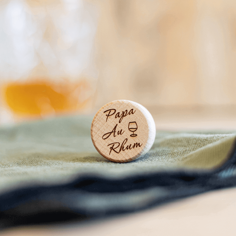 Bouchon Bouteille de Vin "Papa Au Rhum"