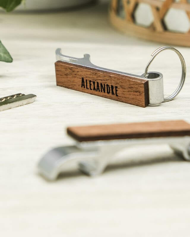 Porte-Clés Décapsuleur à Personnaliser - My Bambou