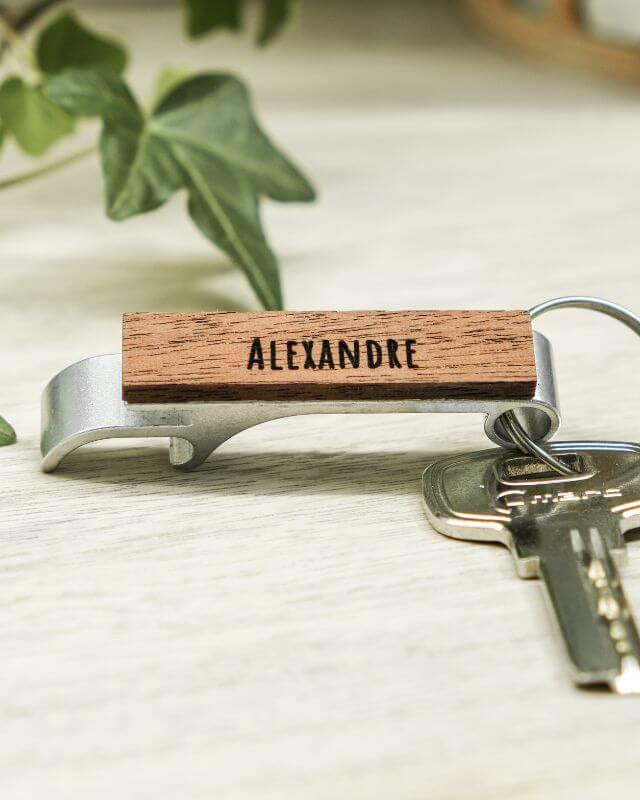 Porte-Clés Décapsuleur à Personnaliser - My Bambou