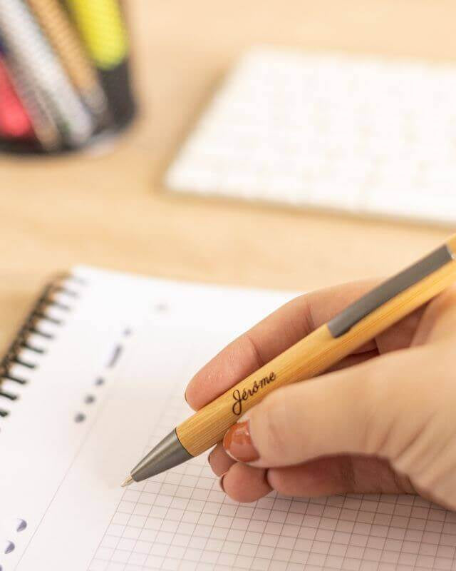 Stylo Bambou Mate à Personnaliser - My Bambou