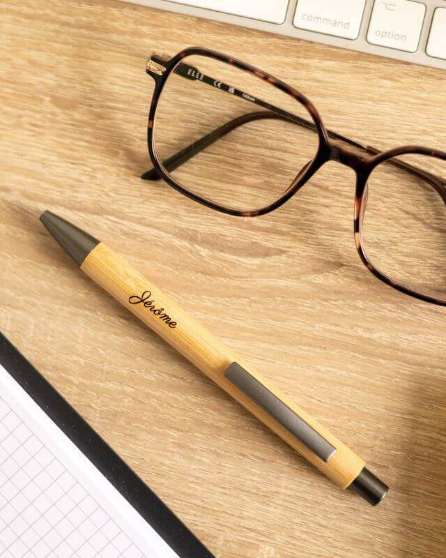 Stylo Bambou Mate à Personnaliser - My Bambou