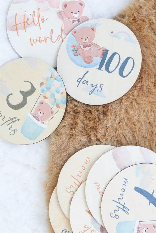 Cartes Mensuelles à Personnaliser pour Bébé - My Bambou
