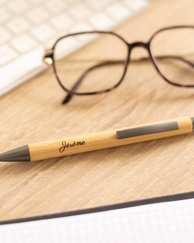 Stylo Bambou Mate à Personnaliser - My Bambou