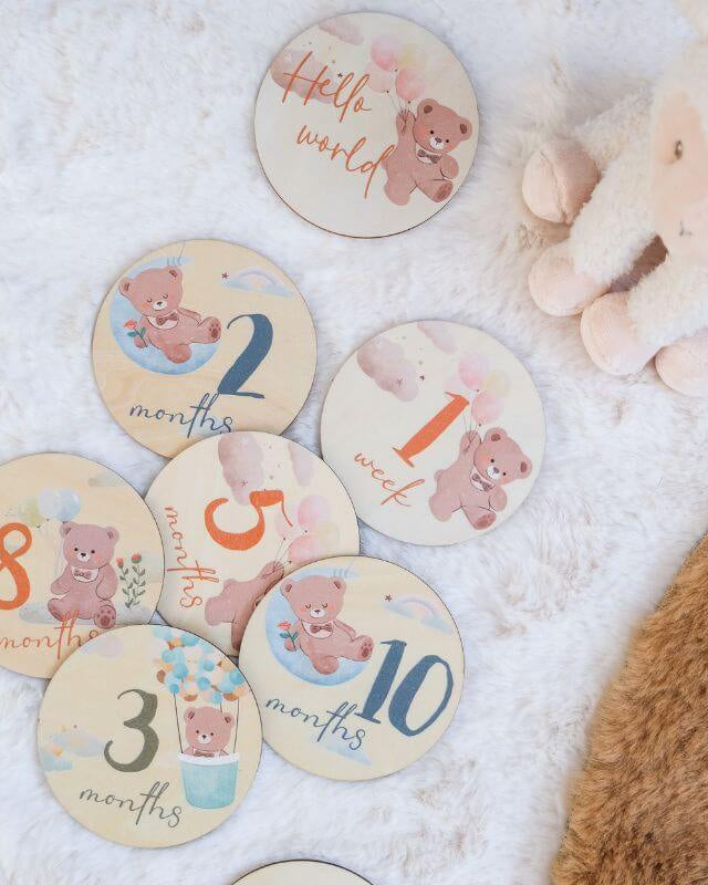 Cartes Mensuelles à Personnaliser pour Bébé - My Bambou