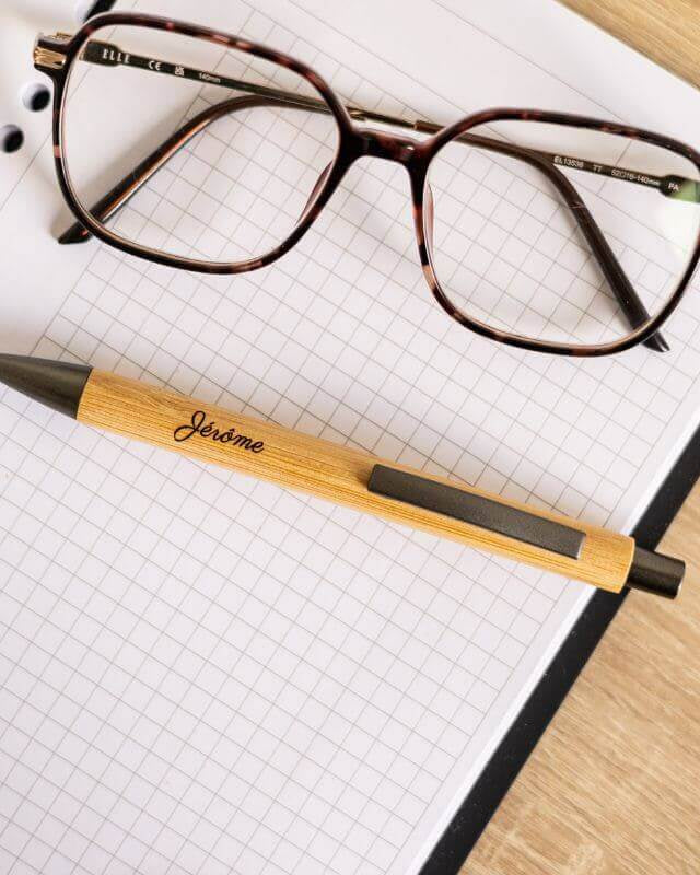 Stylo Bambou Mate à Personnaliser - My Bambou