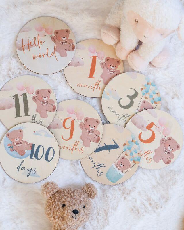 Cartes Mensuelles à Personnaliser pour Bébé - My Bambou