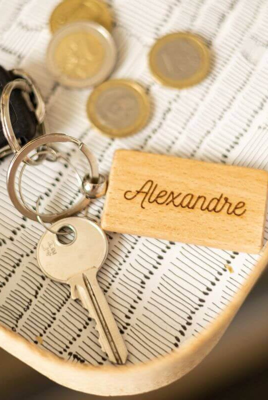 Porte-Clés à Personnaliser Rectangle - My Bambou