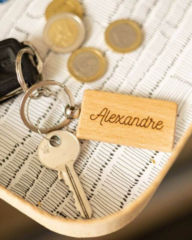 Porte-Clés à Personnaliser Rectangle - My Bambou