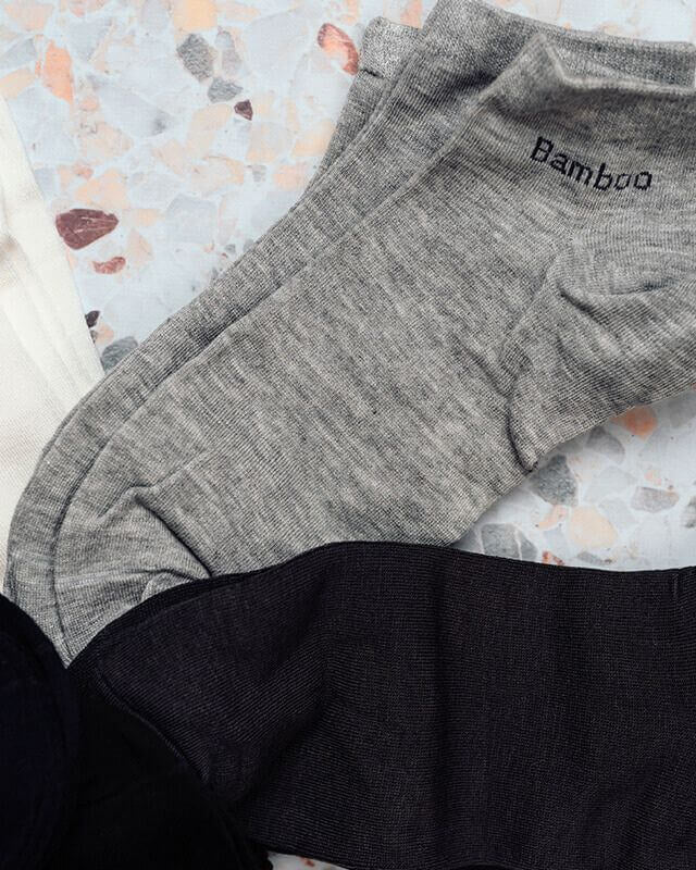 Lot de 5 Paires de Chaussettes Courtes - My Bambou, chaussettes courtes en bambou, douce et respirante.