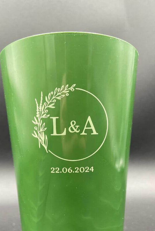 Eco Cup Compostable Vert à Personnaliser