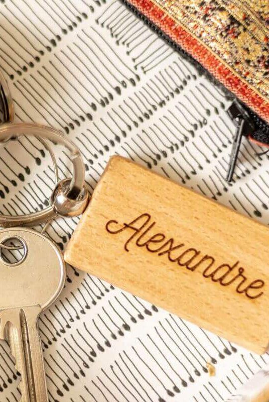 Porte-Clés à Personnaliser Rectangle - My Bambou