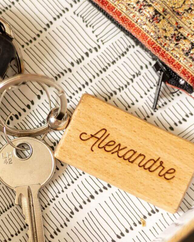 Porte-Clés à Personnaliser Rectangle - My Bambou