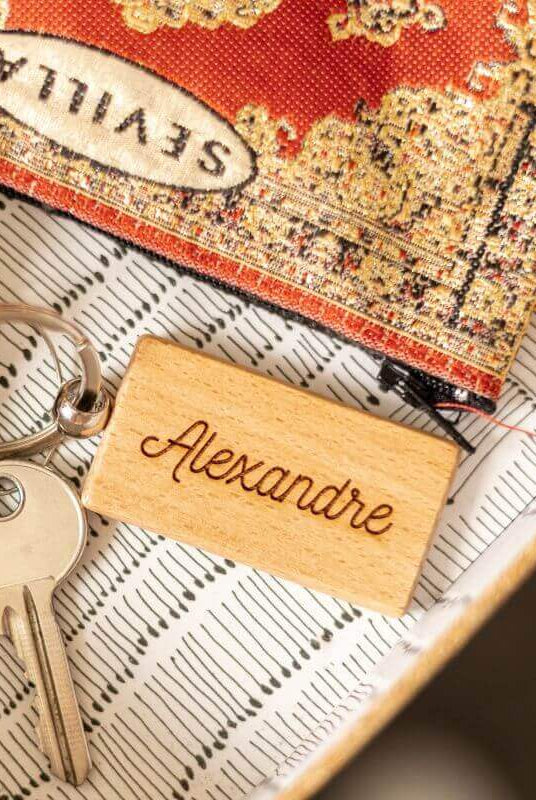 Porte-Clés à Personnaliser Rectangle - My Bambou