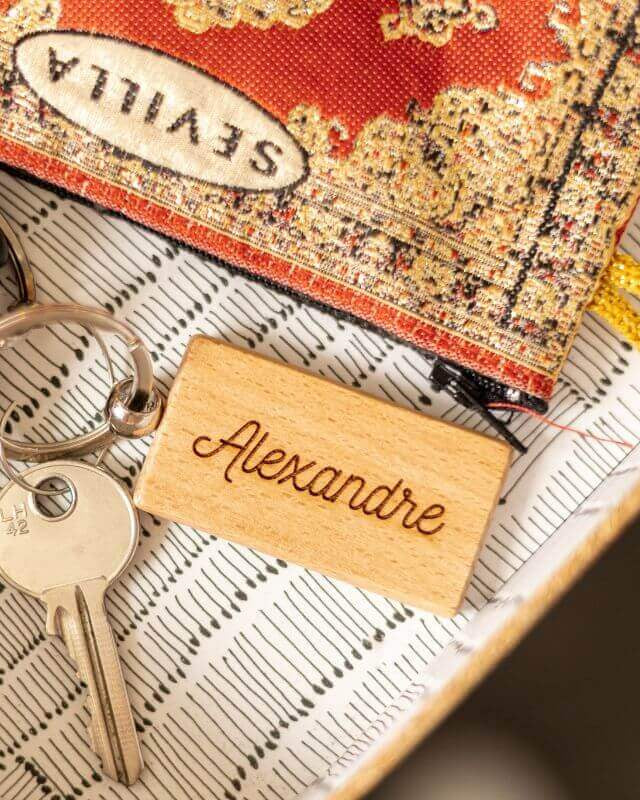 Porte-Clés à Personnaliser Rectangle - My Bambou