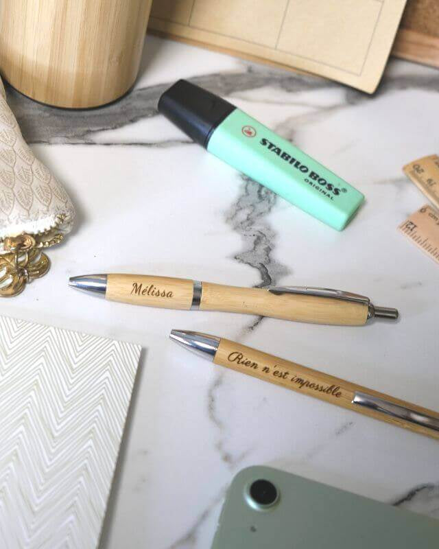 Stylo Bambou à Personnaliser