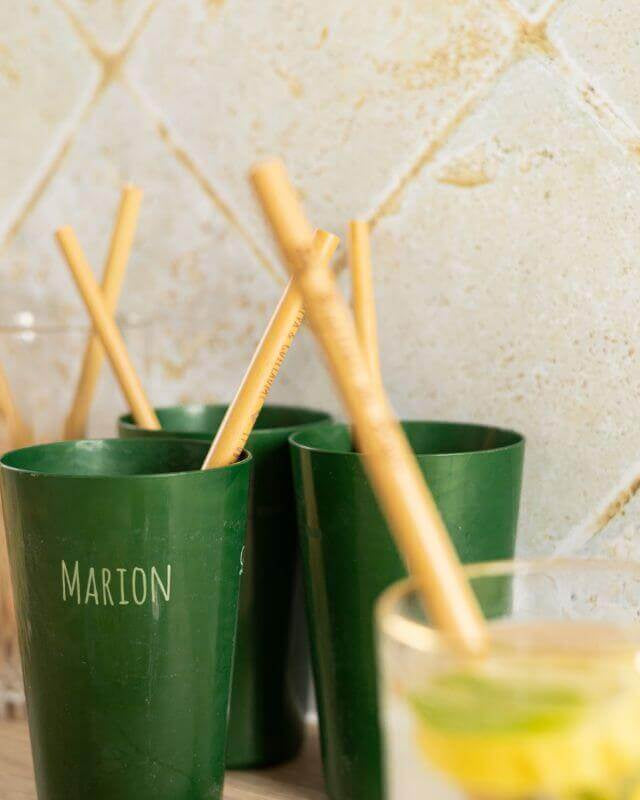Eco Cup Compostable Vert à Personnaliser - My Bambou