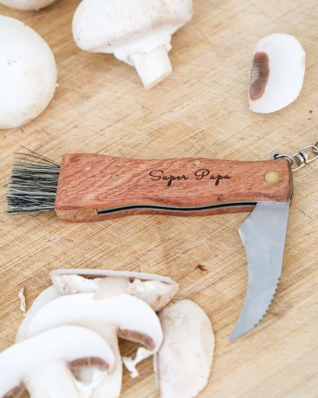 Couteau à Champignon 17cm à Personnaliser - My Bambou, compact et léger avec lame affûtée, parfait pour cueillettes.