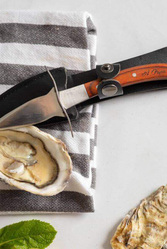Couteau à Huîtres Personnalisable avec étui - My Bambou