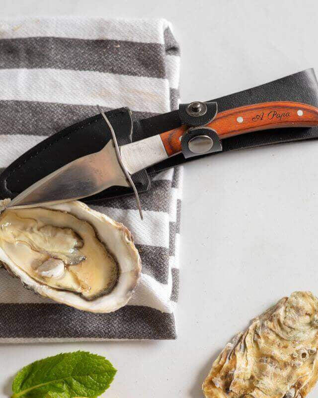 Couteau à Huîtres Personnalisable avec étui - My Bambou