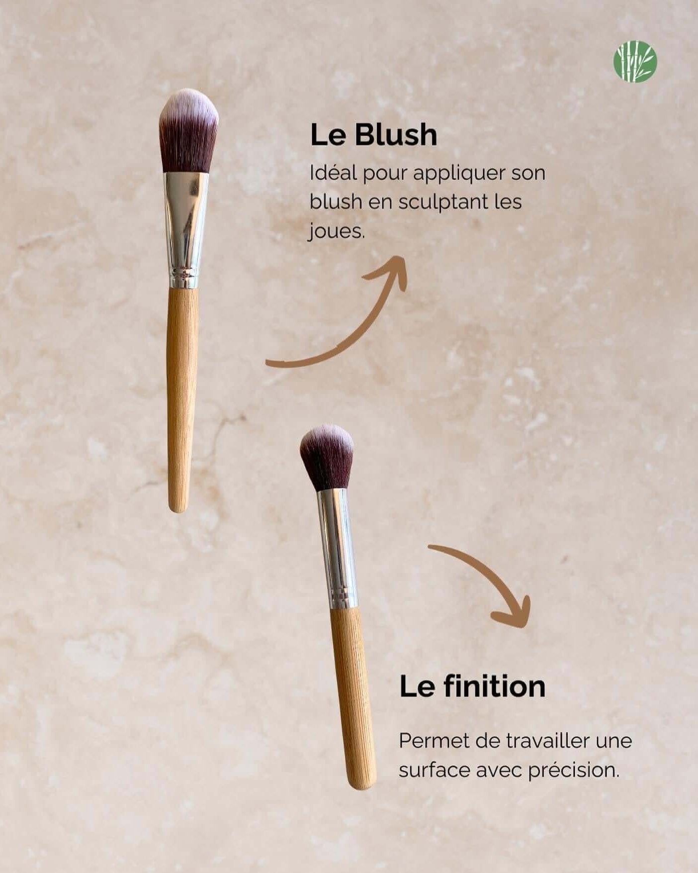 Pinceaux Maquillage Bambou (set de 11) - My Bambou