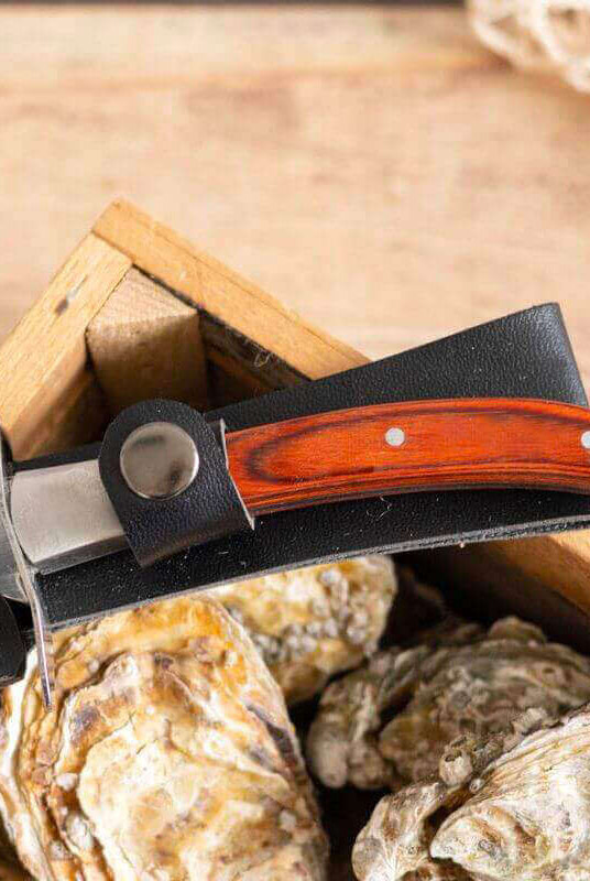 Couteau à Huîtres Personnalisable avec étui - My Bambou