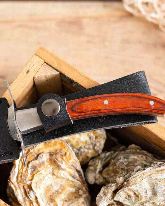 Couteau à Huîtres Personnalisable avec étui - My Bambou