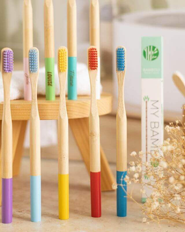 Brosse à Dents Bambou Personnalisable Poils Medium - My Bambou