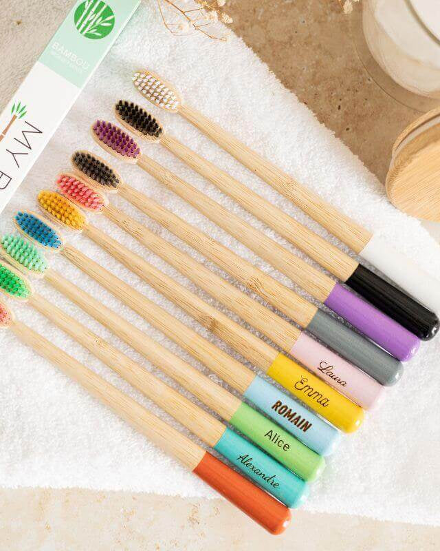 Brosse à Dents Bambou Personnalisable Poils souples - My Bambou