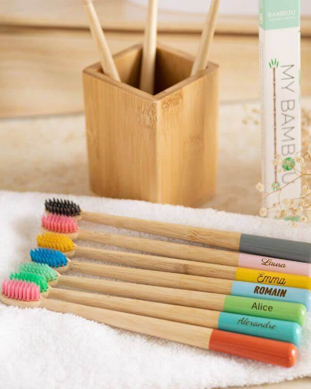 Brosse à Dents Bambou Personnalisable Poils souples - My Bambou