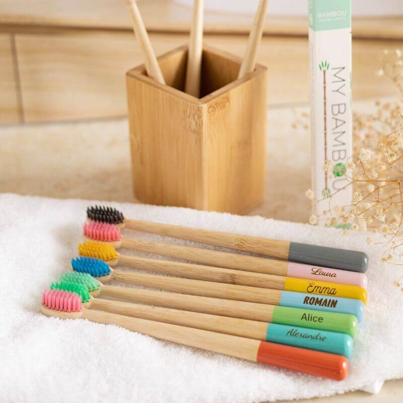 Brosse à Dents Bambou Personnalisable Poils souples - My Bambou