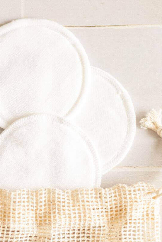 Cotons Démaquillants Lavables (set de 12) + 1 Sac de Lavage - My Bambou